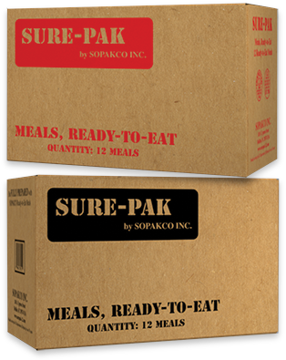 Sure Pak MRE (Meal-Ready-to-Eat) Case - 12-Pack