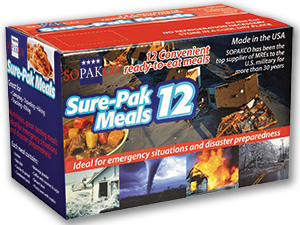 Sure Pak MRE (Meal-Ready-to-Eat) Case - 12-Pack